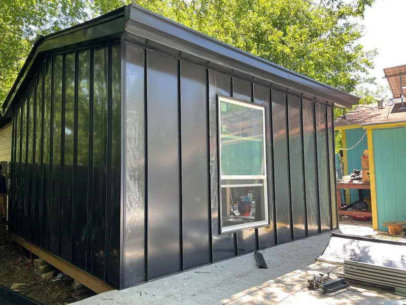 Black standing seam metal wall panels for Roof Inspection in Haddon Heights